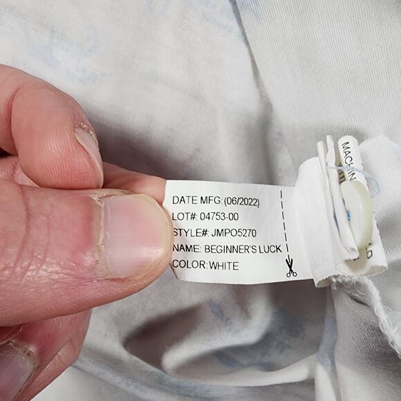 Johnnie-O Top Shelf Beginner's Luck Polo XL White Casino Palm Tree Golf Shirt - Picture 6 of 10